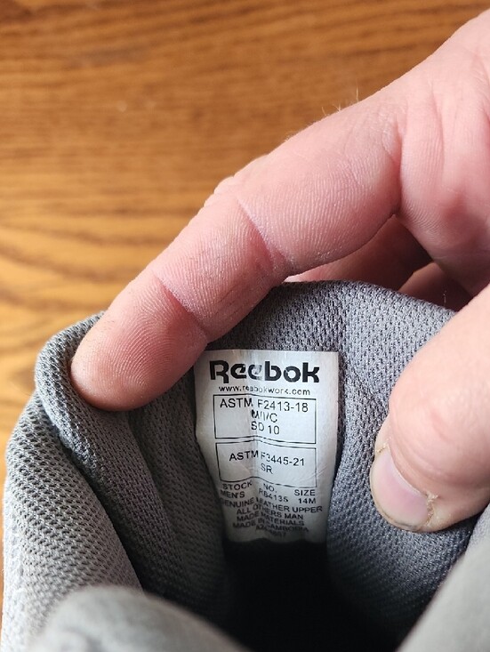 Reebok Gray and Blue Men\'s Composite Toe Work Sneakers main image 3